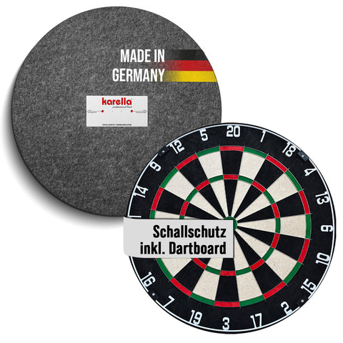 Karella Schallschutz Compact Ø 45 cm + BullOut Dartboard