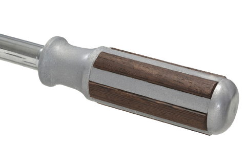 Garlando - Kickergriff Exklusiv silber/ birne für 16 mm Stangen