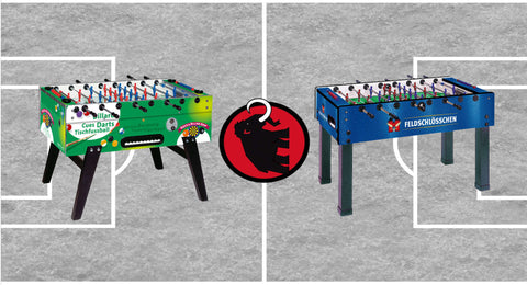 Garlando foosball tables with custom branding