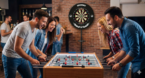 Rent complete dart systems and foosball tables?