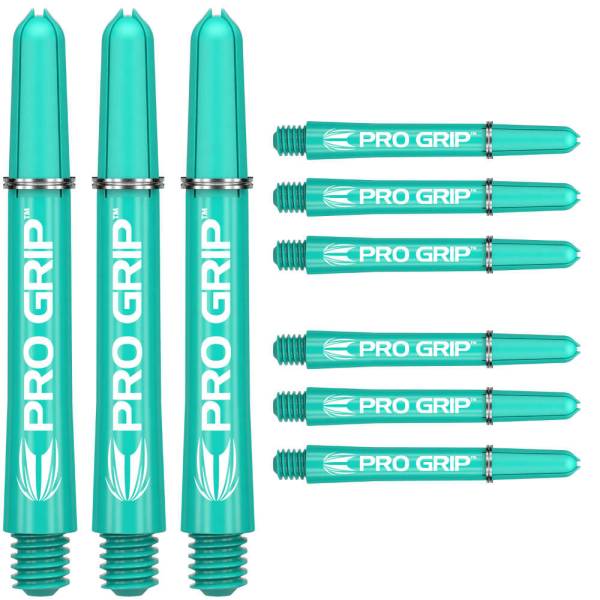 TARGET PRO GRIP - AQUA - MEDIUM - 9 Stück Dart Shafts