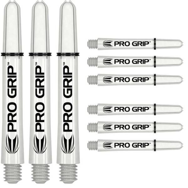 TARGET PRO GRIP - WHITE - SHORT - 9 pieces dart shafts