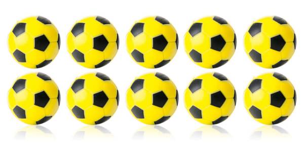 Robertson WINSPEED balles pour baby-foots - jaune/noir - 10 pièces  Darts  & Billard Shop BCE SA - Fléchettes, Billards, Baby-Foots, Garlando